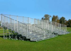 Quality Fixed Outdoor Aluminum Bleachers Galvanized Steel Frame Low Maintenance wholesale