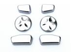 Chrome Auto Interior Trim Parts , Automobile Interior Decoration Seat Controller