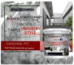 Acrylic Microcement Floor Paint for Waterproof and Stain Resistance in Interior