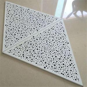 Quality 1000x1000x1000mm Aluminum Metal Ceiling Clip In Metal Triangular Ceiling wholesale
