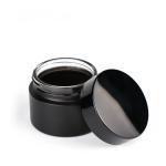 Vintage Frosted Glass Cream Jars , 30ml 50ml Matte Makeup Luxury Black Glass
