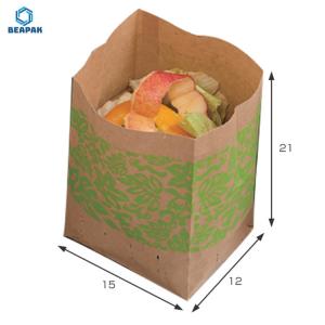 Quality Biodegradable Take Away 150gsm Fast Food Brown Paper Bags wholesale