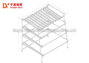 Quality Aluminum Alloy Sliding Roller Track , Flat Type The Shelf Storage Rack wholesale