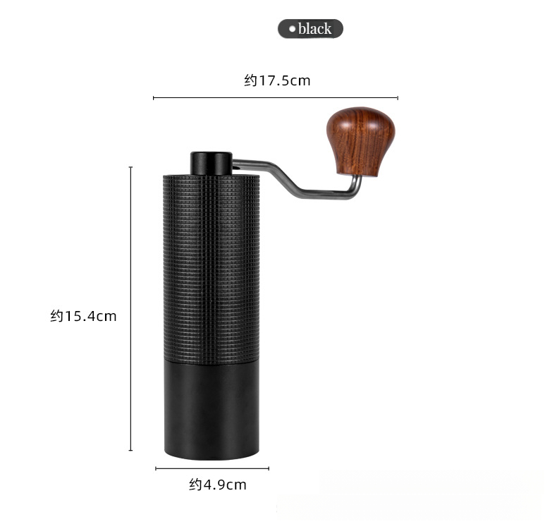 Wooden Coffee Bean Mill Grinding Ferris Wheel Retro Hand Crank Coffee Maker Machine Kitchen Tools Black