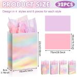 CMYK 4 Color Offset Printing Tote Boutique Gift Carry Paper Shopping Bag