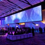 Black Powder Coated Fixed Frame Projector Screen 10 / 15 Cm Frame Size