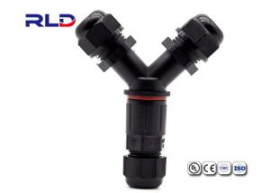 Quality TUV Electrical 3 Way Tube 250VAC PA66 Waterproof Connectors wholesale