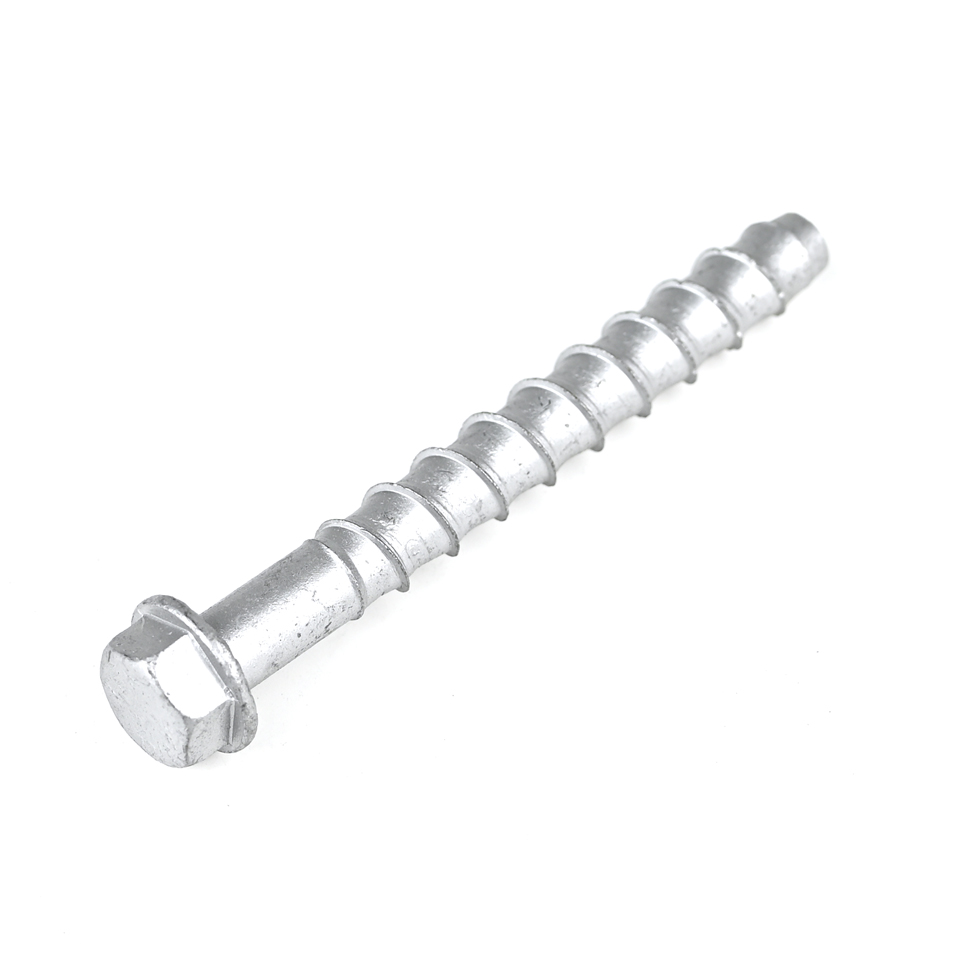 Flat Head Large Diameter Carbon Steel Hex Masonry Bolt M12 125mm Self Tapping Concrete Screw