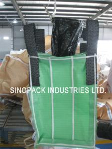 Quality Powder packing 4-Panel baffle bag 1000KGS OF 100% virgin green PP fabric wholesale