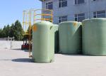 Vertical Harmless Treatment FRP Chemical Storage Tank Easy Installation 4000