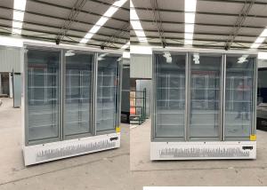Quality EC Fan 3 Glass Door Merchandising Freezer Enery Saving wholesale