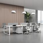 Open Working Area Office Furniture Workstations with Melamine Surface Wooden
