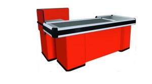 Quality Automatic Conveyor Belt Checkout Counter , Stainless Steel Cash Register Counters wholesale