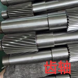 Quality 20CrMnti Gcr15 Spiral Gear Shaft Biomass Pellet Machine Spare Parts wholesale