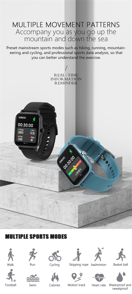 Y20 1.69 Inches Fitness Tracker Smartwatch 47g Flip Phone Redmi Note 10 Pro Couple