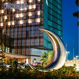 Quality Moon Abstract Stainless Steel Sculpture 3d Design wholesale