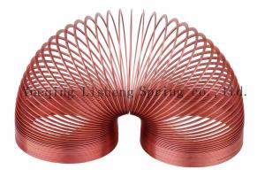Quality Red Color Springy Walking Spring Toy , Metal Springy Toy Educational Charts wholesale