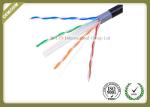 Outdoor Cat6 UTP Cable Double Jacket , 305 Meters / Roll Optical Ethernet Cable