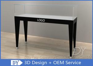 Quality Simple Wood Glass Jewellery Display Counter For Exhibition With Customized Logo wholesale