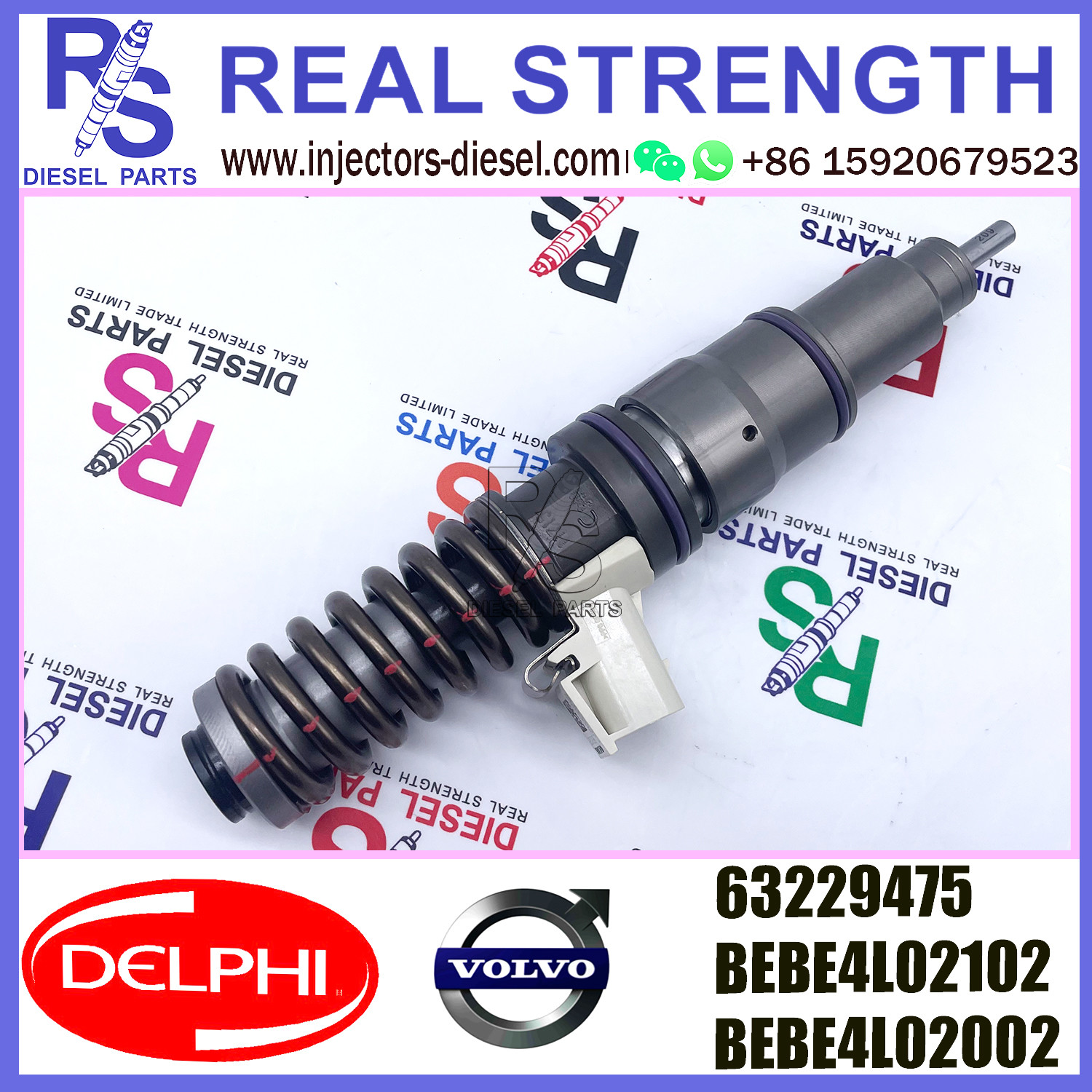 V-O-L-V injector 63229475 Diesel Fuel Injector 33800-82700 BEBE4L02001 BEBE4L02002 BEBE4L02102 E3.5 for HYUNDAI H ENGINE