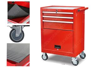 Quality Tall Metal Mechanic Tool Cabinet Mobile Locking Rolled Drawer Edges Custom Color wholesale