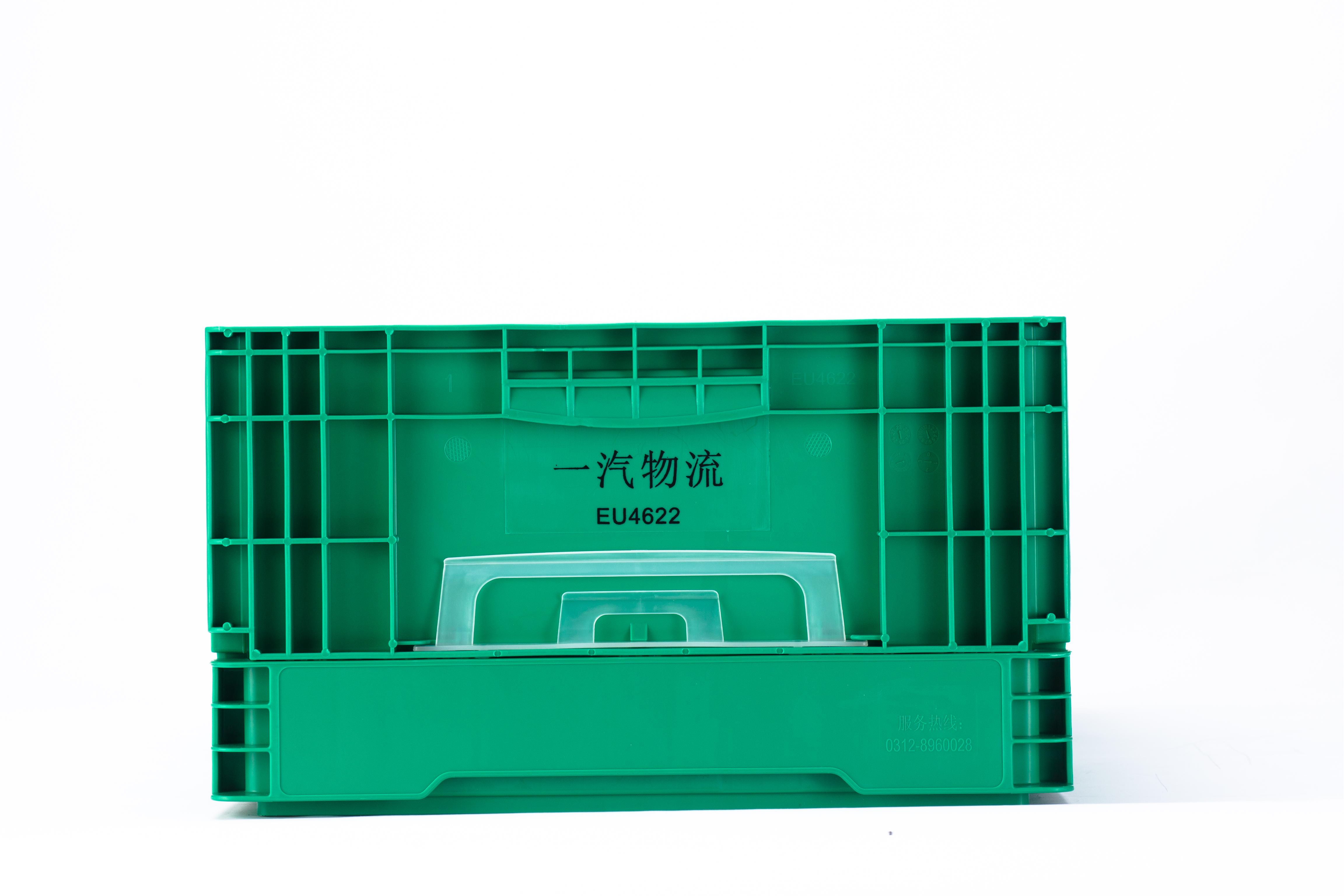 Foldable Stackable EU Plastic Parts Crate Eco-Friendly Moving Box for Easy Transport