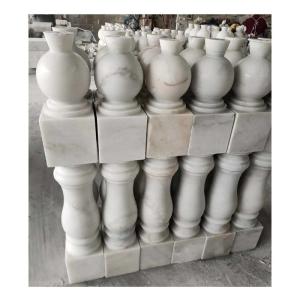 Quality White Marble Stone Baluster Flamed Surface Finishing for Balustrade Railing Suppliers wholesale