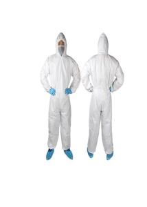 Quality White Color Disposable Coverall Suit Dry Particulates And Limiting Liquid wholesale