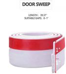 2" Silicone Rubber/PVC Under Door Sweep Weather Stripping Door Bottom Seal Strip