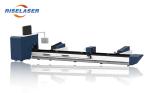Tube Metal Fiber Laser Cutting Machine 1500W Adjustable Speed With Automatic