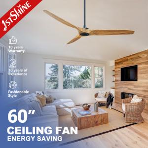 Quality 6 Speeds Control Solid Wood Ceiling Fan 60 Inch For Living Room wholesale