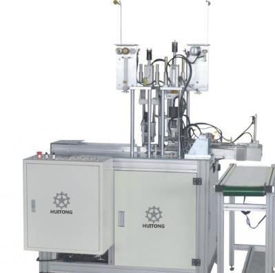 Disposable Mask Ear Loop Welding Machine , Welding Sealing Mask Making Machine