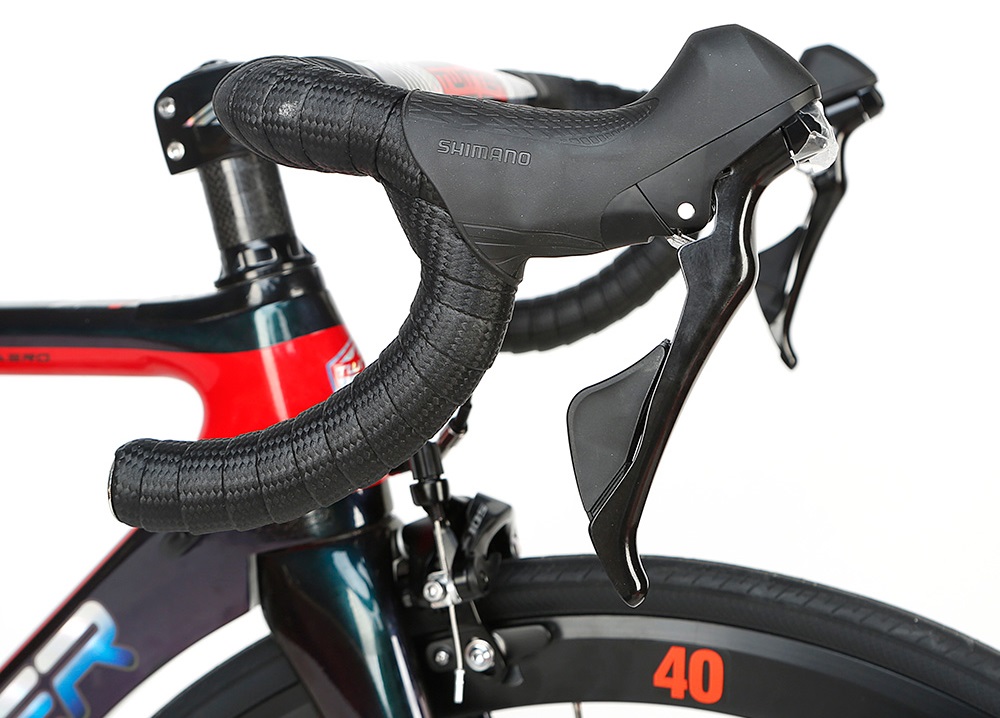 700C Carbon Fiber Road Bike , Black Full Suspension Mountain Bike High Strength