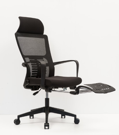 Black High Back Mesh Arm Chair 100mm-70mm Gas Lift Breathable