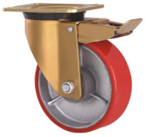 Quality 4 Inch Swivel Casters With Brake Polypropylene Material 100mm wholesale