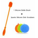 Antibacterial Multi-Purpose Premium Food Grade Silicone Dish Scrubber Silicone