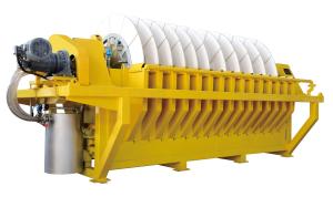 Quality Compact Design Iron Ore Slurry Rotary Disc Filter , Vacuum Filtration System wholesale