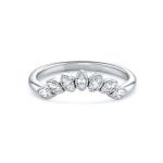 925 Sterling Silver CZ Gemstone Diamond Ring Stackable Wedding Ring Jewelry