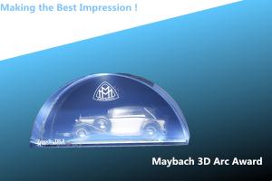 Quality maybach 3D Arc Corporate Award/ARC CRYSTAL AWARD/3D LASER ARC CRYSTAL TROPHY/CRYSTAL AWARD wholesale