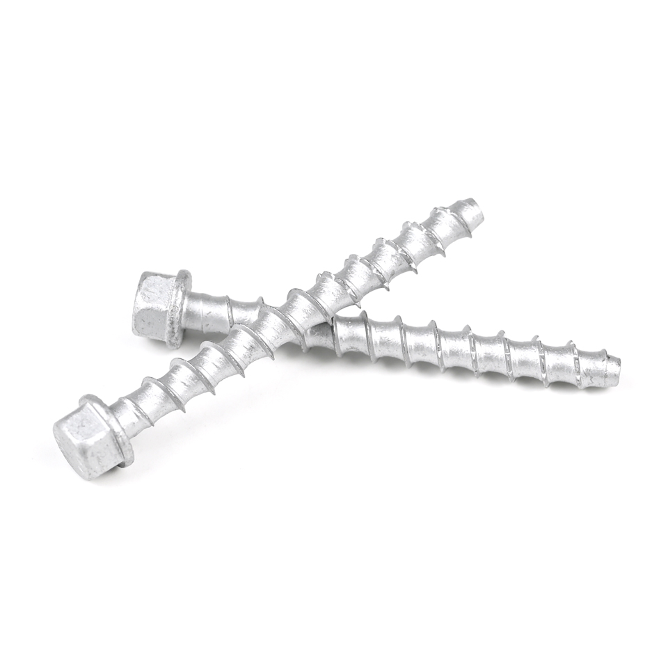 Installation Stainless Steel Hex Washer Head Concrete Screw Anchor 75mm M6 Masonry Screws