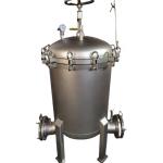 Pressure Stainless Steel Bag Filter Vessel 62 KG Weight for Food Beverage