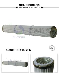 Quality Polyester Industrial Dust Filter Cylindrical Thread 120 * 72 * 913mm Dimension wholesale