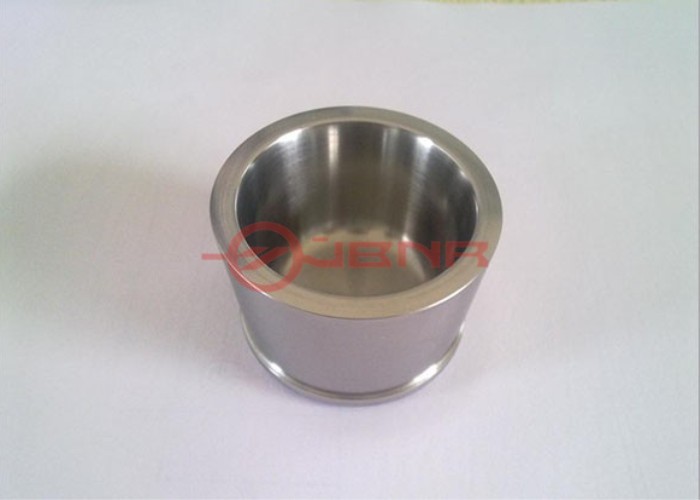 Bright Grey Niobium Crucible , Niobium Cup For Melting CNC Process Parts