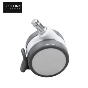 Quality 65mm PVC Band Brake Office Chair Caster With High Load Capacity And Smooth Rolling wholesale