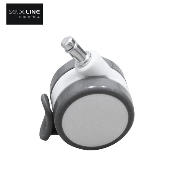 65mm PVC Band Brake Office Chair Caster With High Load Capacity And Smooth