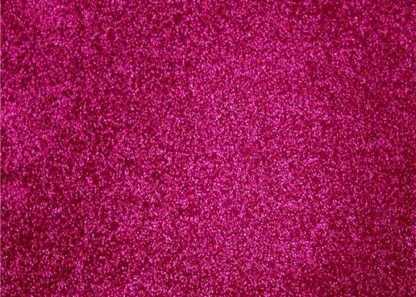 Fuchsia Waterproof Thick Glitter Wallpaper , Kraft Paper Chunky Glitter