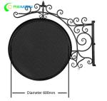 Circle Clock Logo Irregular LED Display , LED Advertising Display Store Shopping