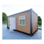 20ft Prefabricated Wooden House Steel Frame Tiny Home for Forest Residential