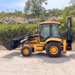 Mini Loader 388 Free Shipping 4X4 Two Bale Backhoe Loader Small Wheels Farm