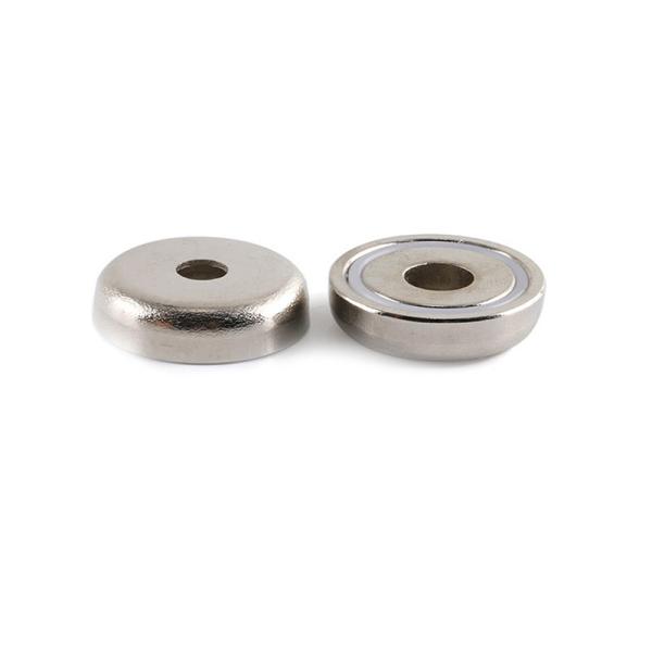 Axial Countersunk Neodymium Eyebolt Magnet With Nickel Coating